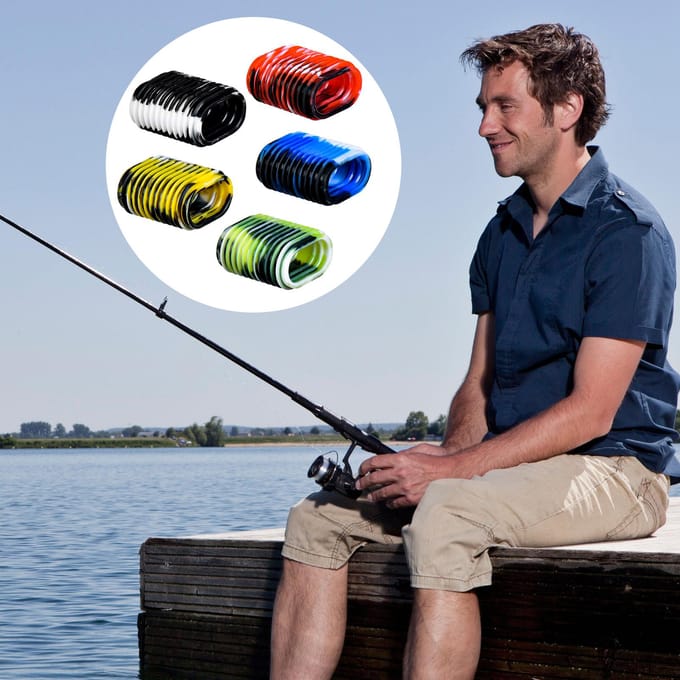10 stuks Siliconen Hengelmolen Handgreep Mouw Antislip Baitcaster Knop Covers veelkleurig