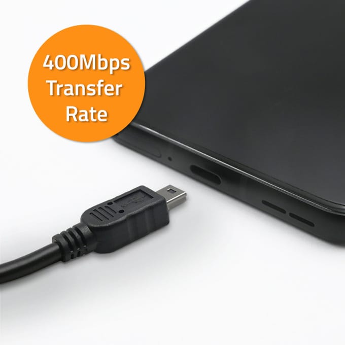 Qoltec USB A mannelijke kabel |   Mini USB B mannelijk |   1,8 miljoen