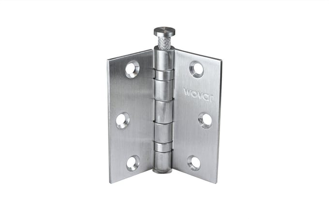 Wovar Kogelscharnier RVS 76 x 76 mm met rechte hoek | Per stuk