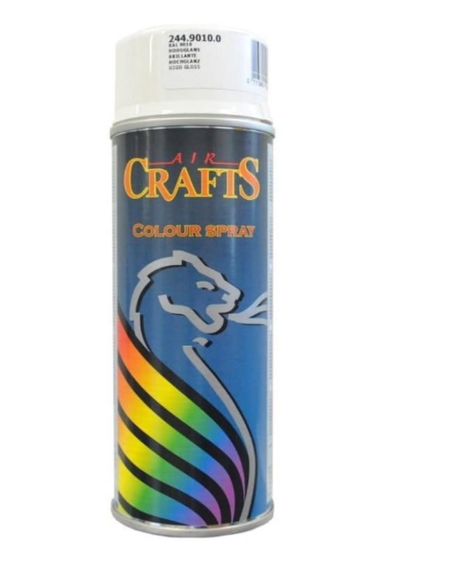Motip aircrafts hoogglans lak RAL 9010 puur wit - 400 ml.