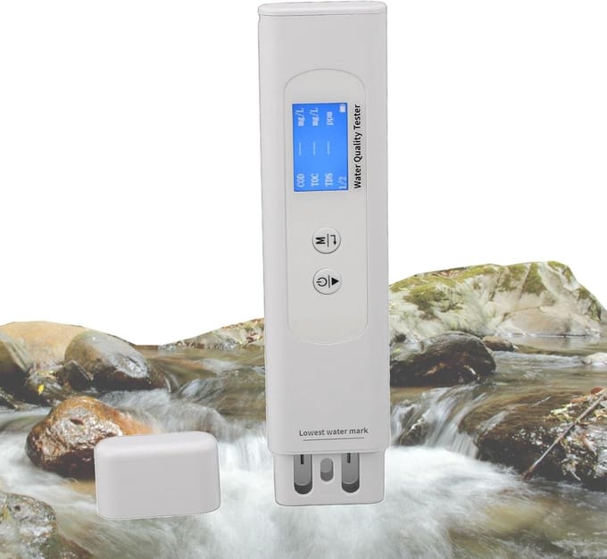 Waterkwaliteit Tester - Digitale Meter - Thuis Drinkwater - 6-in-1 Analyse - TDS UV Temperatuur