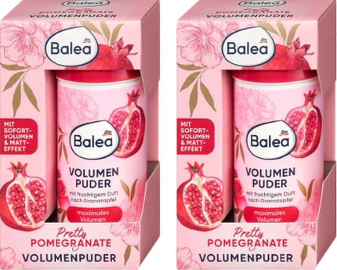 Balea Haarvolume Poeder - 2x 10 gr | Pretty Pomegranate - Volumepoeder voor het haar | Haar Volumebooster - Matte effect