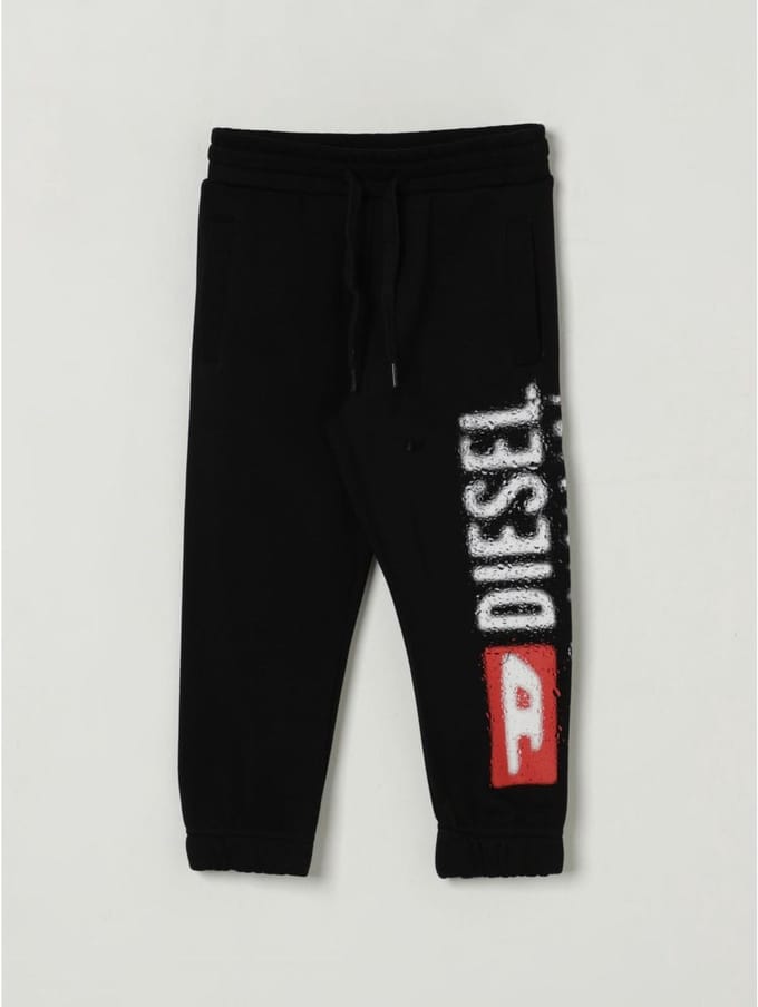 Comfortable Cotton Blend Joggers with Drawstring Waist and Graphic