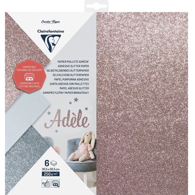 Glitter papier, zelfklevend