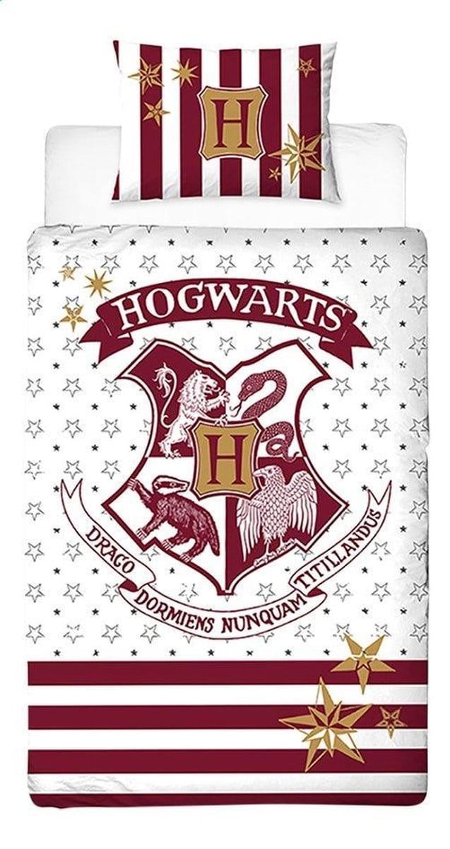 Harry Potter - Dekbedovertrek - Eenpersoons - 140 x 200 cm - Rood