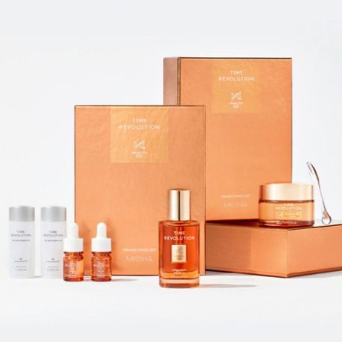 MISSHA Time Revolution Prime Stem100 2-delige set – Anti-aging serum en crème set beige