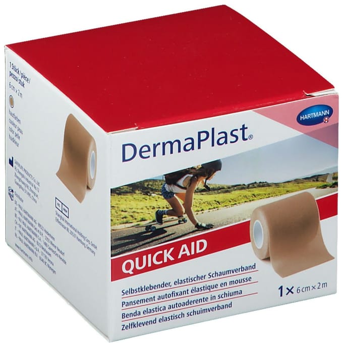 Hartmann Dermaplast Quick Nude 6cmx2m 1 Pleister