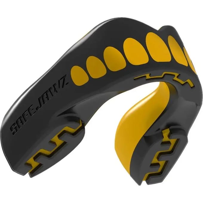 Safejawz Gebitsbeschermer Extro-Series Goldie Zwart/Goud Senior