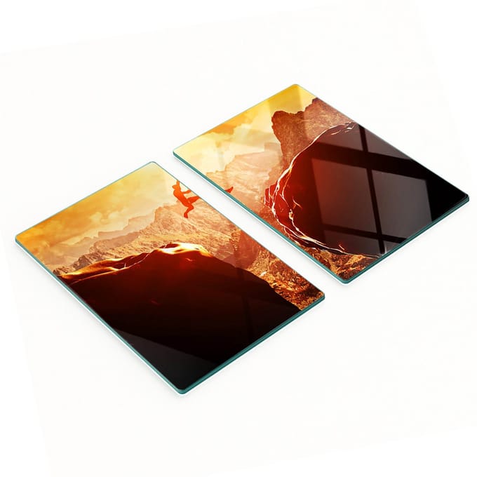 Glazen snijplanken met Abyssal Leap-afbeelding, 2x40x52 cm