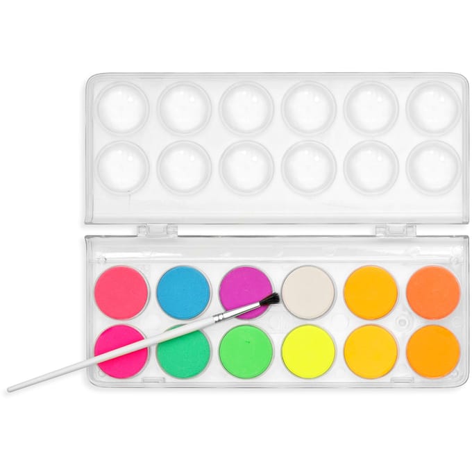 Ooly - Chroma Blends - Neon aquarelverfset - 12 Kleuren met penseel
