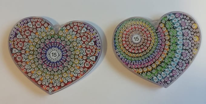 diamond painting - kerstboomversiering - sleutelhanger - doolhof/labyrinth maze game ( 2 stuks ) 301