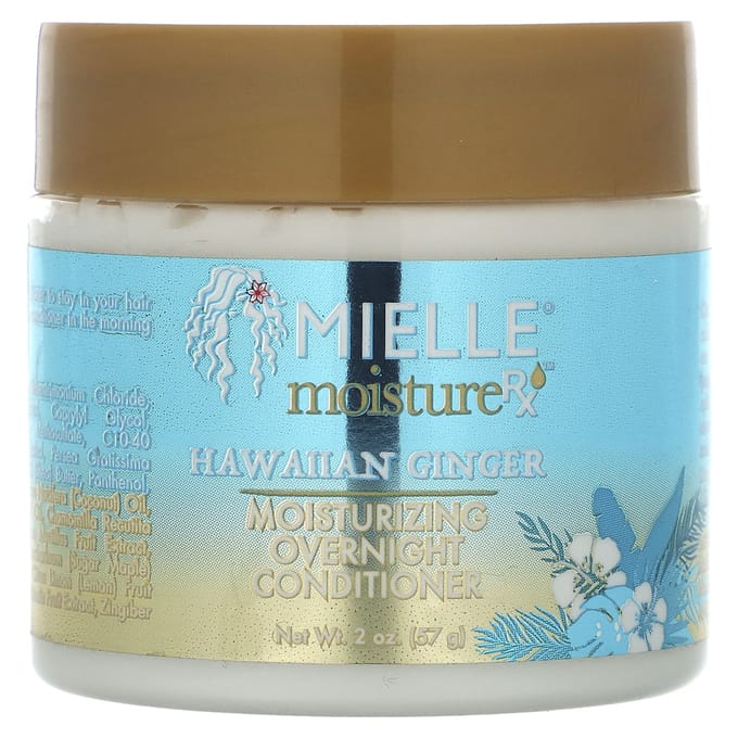Mielle, Moisture RX, Hydraterende Nachtconditioner, Hawaïaanse Gember, 2 oz (57 gr) white