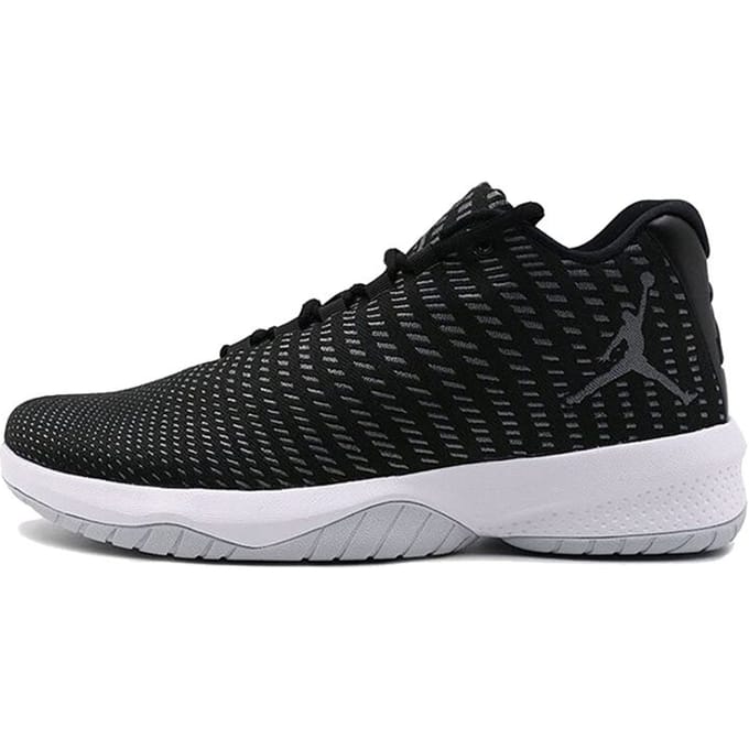 Jordan B. Fly Ronde Neus Comfortabele Stof Schokabsorberend Antislip Slijtvast Laag Uitgesneden Basketbalschoenen Heren sneaker Zwart 910209-011 42.5 black