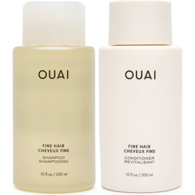 OUAI Fine Shampoo and Refill Bundle
