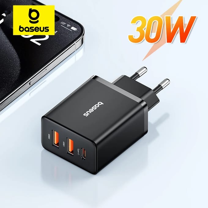 Baseus 30W USB-oplader QC PD3.0 Type C PD Snel opladen Snelle telefoonoplader voor iPhone 17 16 15 14 13 12 Pro Max Xiaomi Samsung