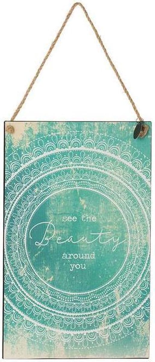 Riverdale Tekstbord Circle aqua 38cm