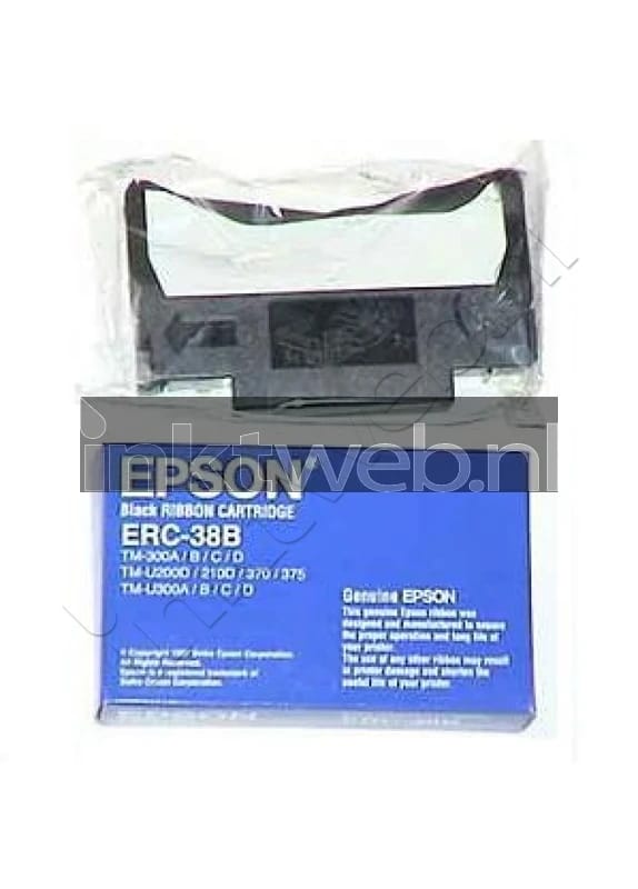 Epson inktlint ERC-38 B, OEM C43S015374, zwart