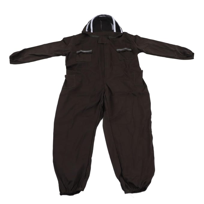 Alles-in-één Groen Imkerpak Geventileerd Ademend Polyester Volledig Lichaamsbeschermend Imker black