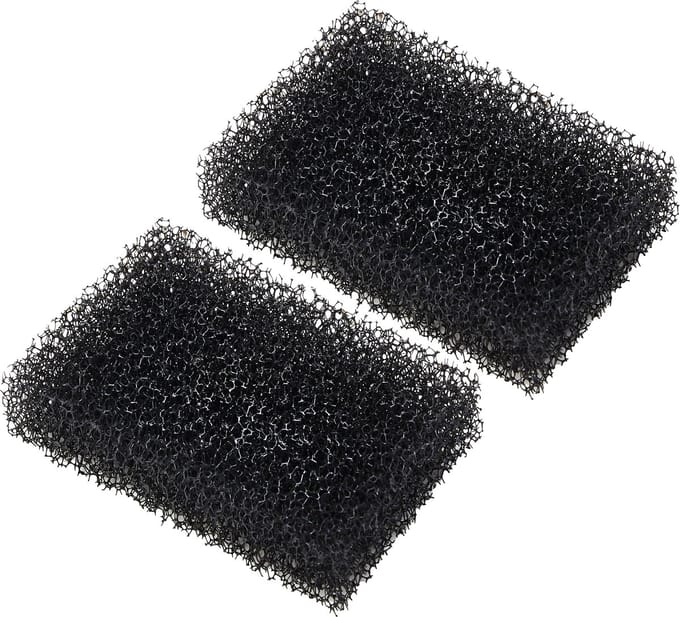 Schmink spons - 2x - Stoppelbaard Spons - zwart - Stoppelspons