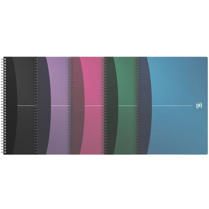 Oxford Office Urban Mix A4 Polypropylene Twin-wire Notebook Ruled 90 Pages Assorted Colours SCRIBZEE® Compatible