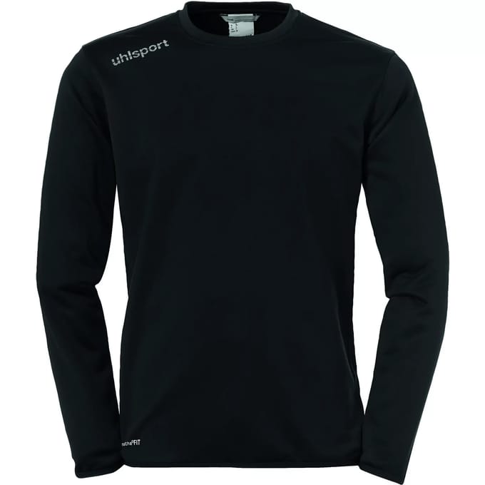 Uhlsport Essential Trainingssweat Heren - Zwart / Wit | Maat: 152