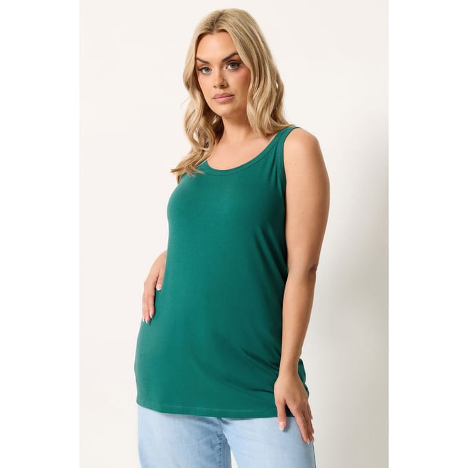 Yours Groen Basic Vestje Size 42