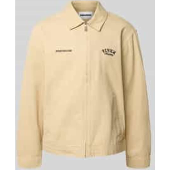 Twill seizoensjack met steekzakken