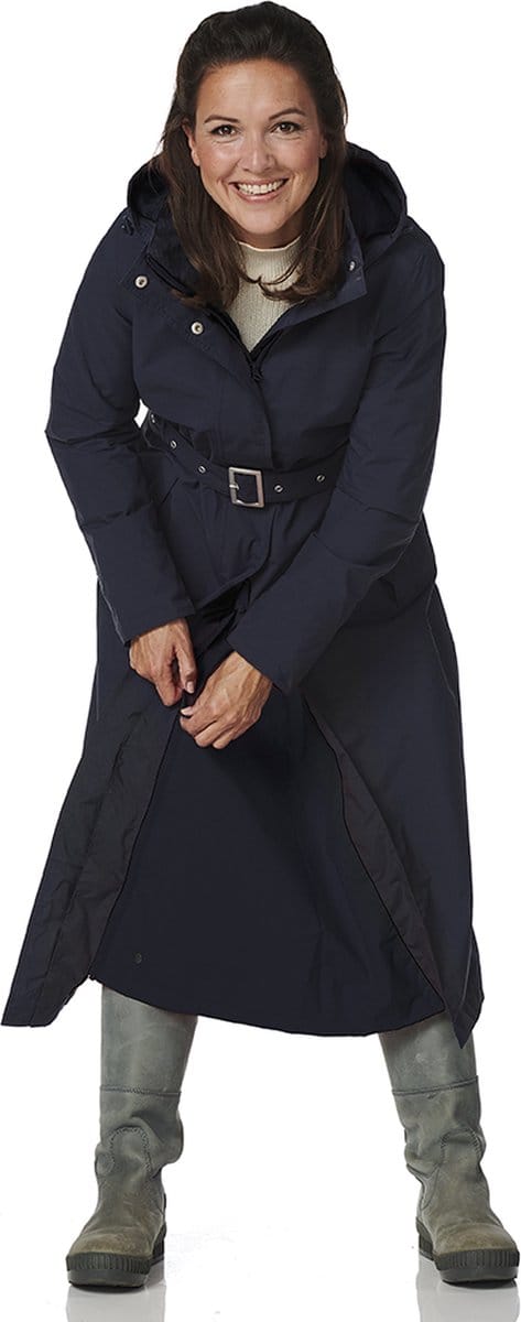 Happy Rainy Days Lange Regenjas Dames Montreal Donkerblauw