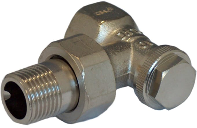 OVENTROP Retourfitting Combi 3 hoek DN 20, R 3/4 x Rp 3/4, PN 10, messing, vernikkeld, 1090363