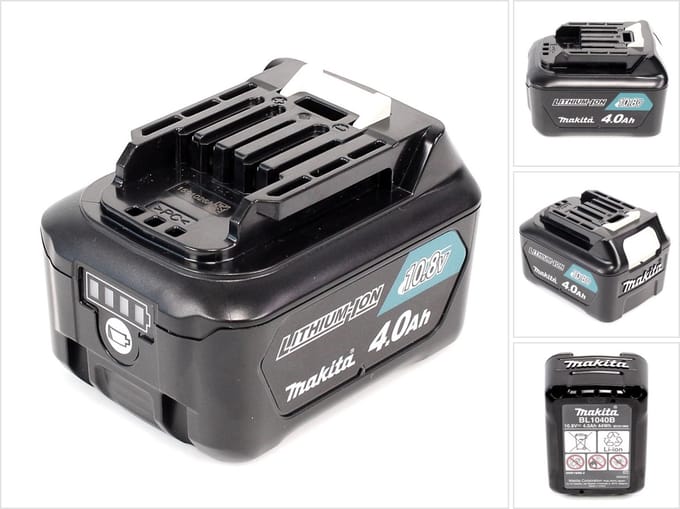 Makita BL1040B 10,8V Li-Ion schuifaccu - 4,0Ah