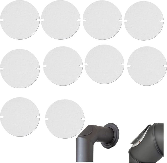 Hittebestendige platte afdichting voor kachelbuiskleppen - 10 stuks - 155 x 2 mm