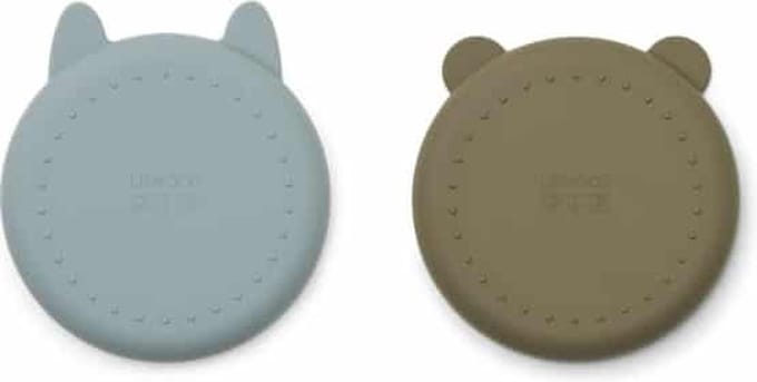 Liewood - Siliconen borden Gordon mr bear blue fog khaki mix