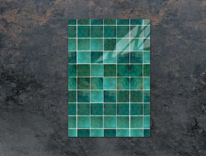 TMK ArtDeko - Snijplank - 35x52 cm - Groen - Gehard Glas