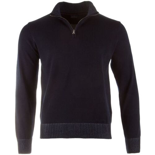 Paul & Shark Trui Wool Half Zip Contrasting Trim Navy / male