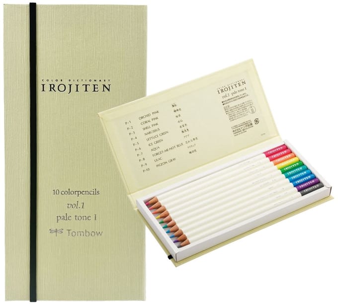 Tombow Irojiten - Kleurpotloden - Set 1 - 10 Kleuren