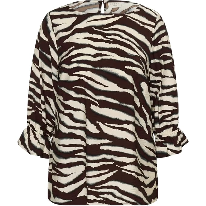 Damesblouse met lange mouwen KAFFE Curve Vika