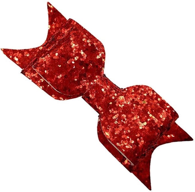 New Age Devi - Haarclip - Glitter - Strik - Medium - Rood