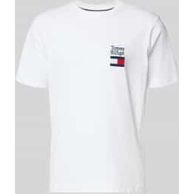 Regular fit T-shirt van puur katoen model 'BRAND LOVE TEXT'