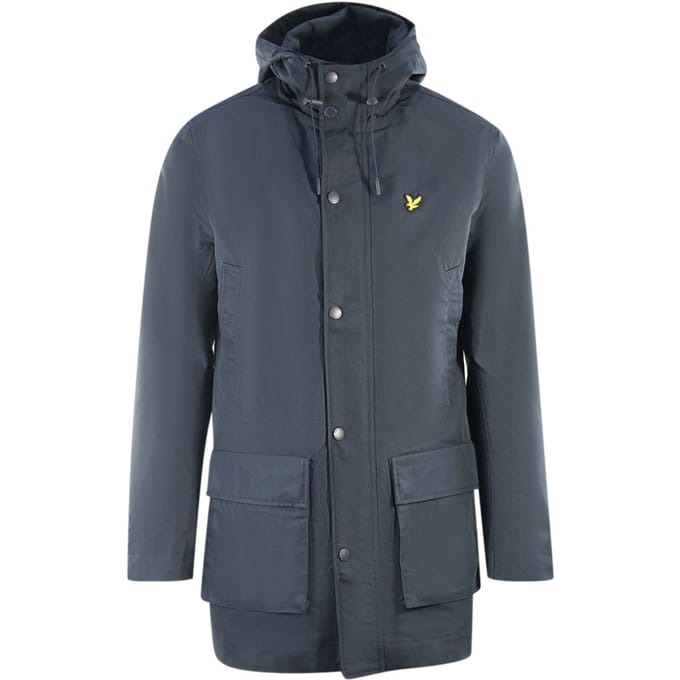 Lyle & Scott Hooded Parka Navy Blue Jacket