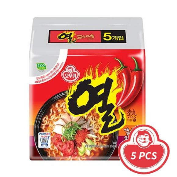 Ottogi Pack Ramen Yeol 120g x 5 (2 possibilités) 5PCS black