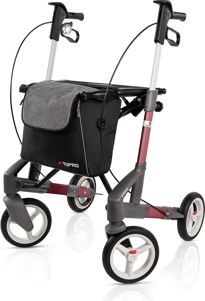 Topro Troja 5G Rollator Maat M Rood