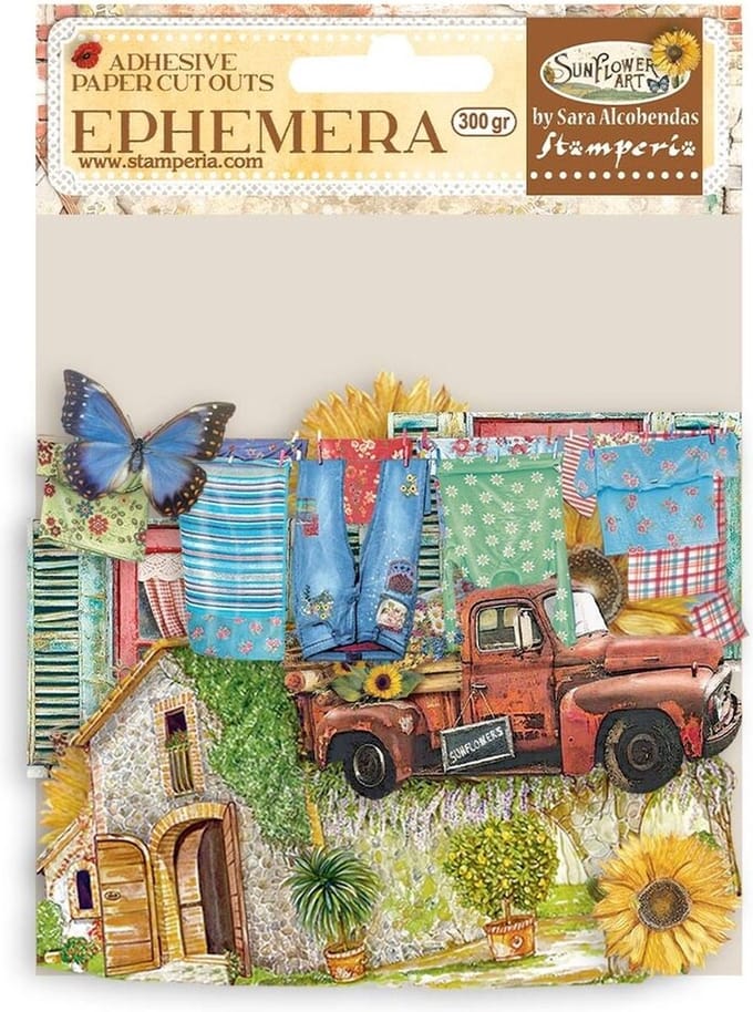 Stamperia - Sunflower Art Ephemera Elemens and Sunflowers (36pcs) (DFLCT20)