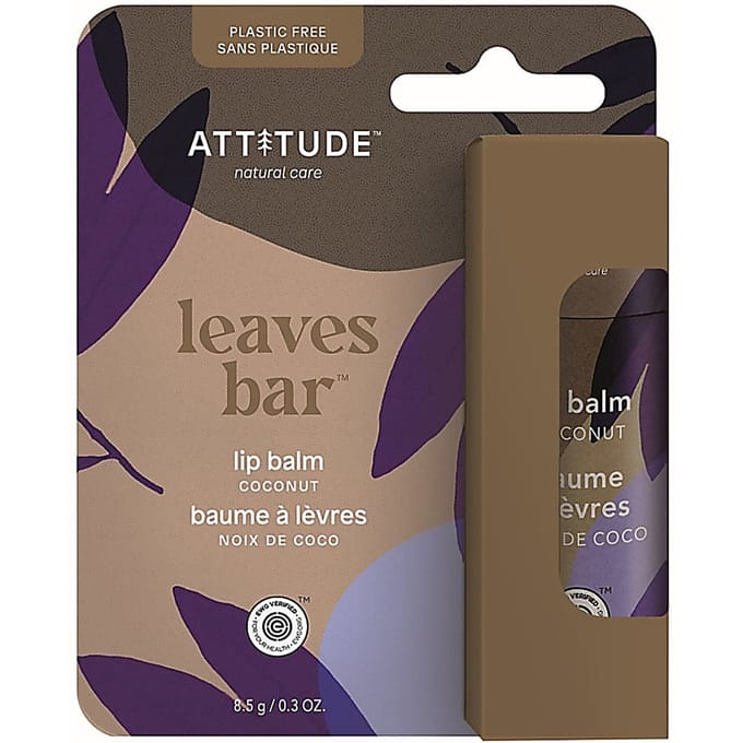 Attitude Leaves Bar Lippenbalsem Kokos