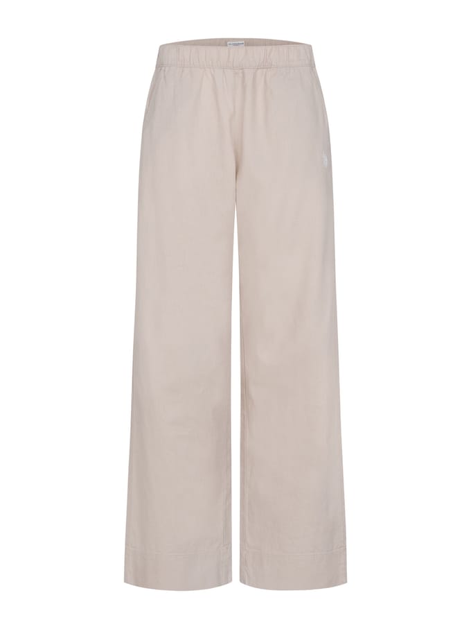 U.S. Polo Assn. dames linnenmix broek met elastische tailleband