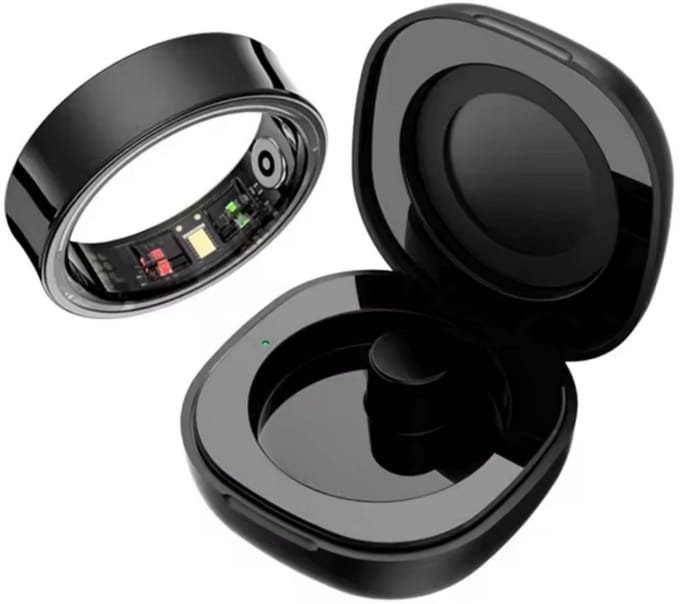 SF Products Smart Ring - Smart Ring Heren - Smart Ring Dames - Maat 10 - Inclusief Oplaadcase - Waterdicht