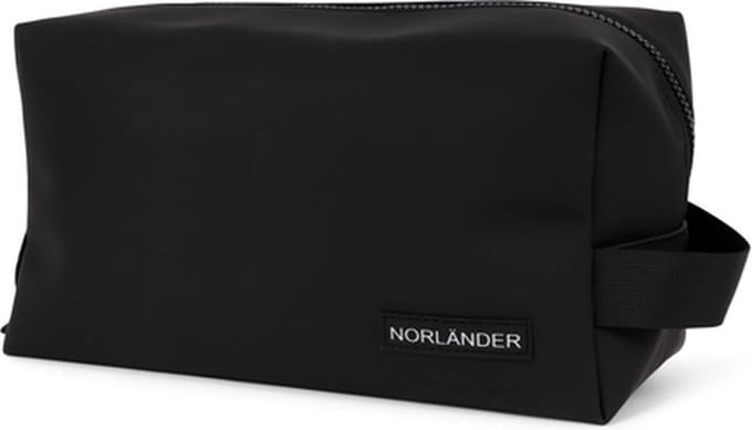 Norlander Dull PU Toilettas Zwart - reistasje -