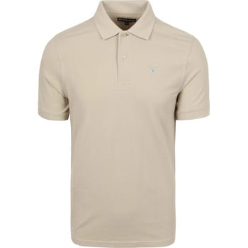 Barbour Pique Polo Beige - Maat M - Heren