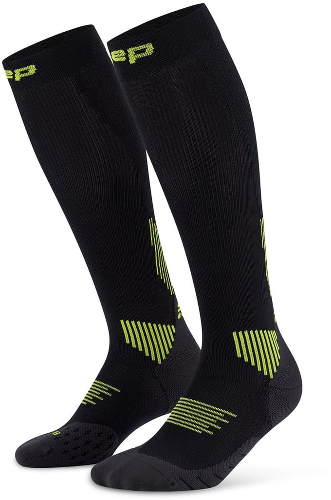 CEP Compressiekousen Core Run 5.0 - zwart/groen