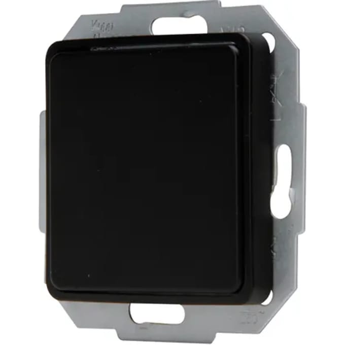 Sencys Blindplaat Ottawa Kunststof Mat-zwart - 7x10x3cm