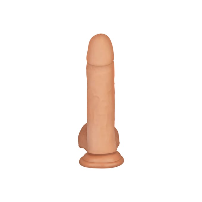 Blush Dildo - Bruin - 19,8 cm - Zuignap - Dubbele Stimulatie